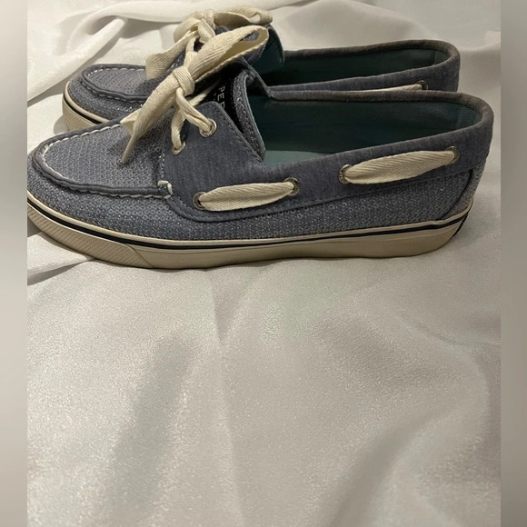 Sperry Bahama blue sequin boat shoes‎ - Picture 4 of 7